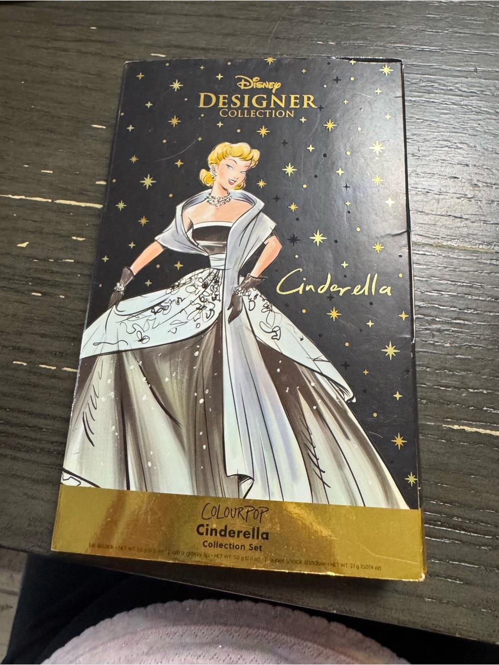 ColourPop Cinderella Collection Set - Black & Gold Packaging